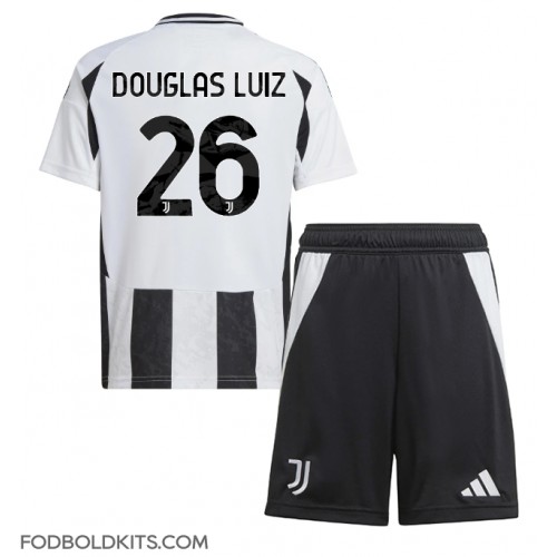 Juventus Douglas Luiz #26 Hjemmebanesæt Børn 2024-25 Kortærmet (+ Korte bukser)